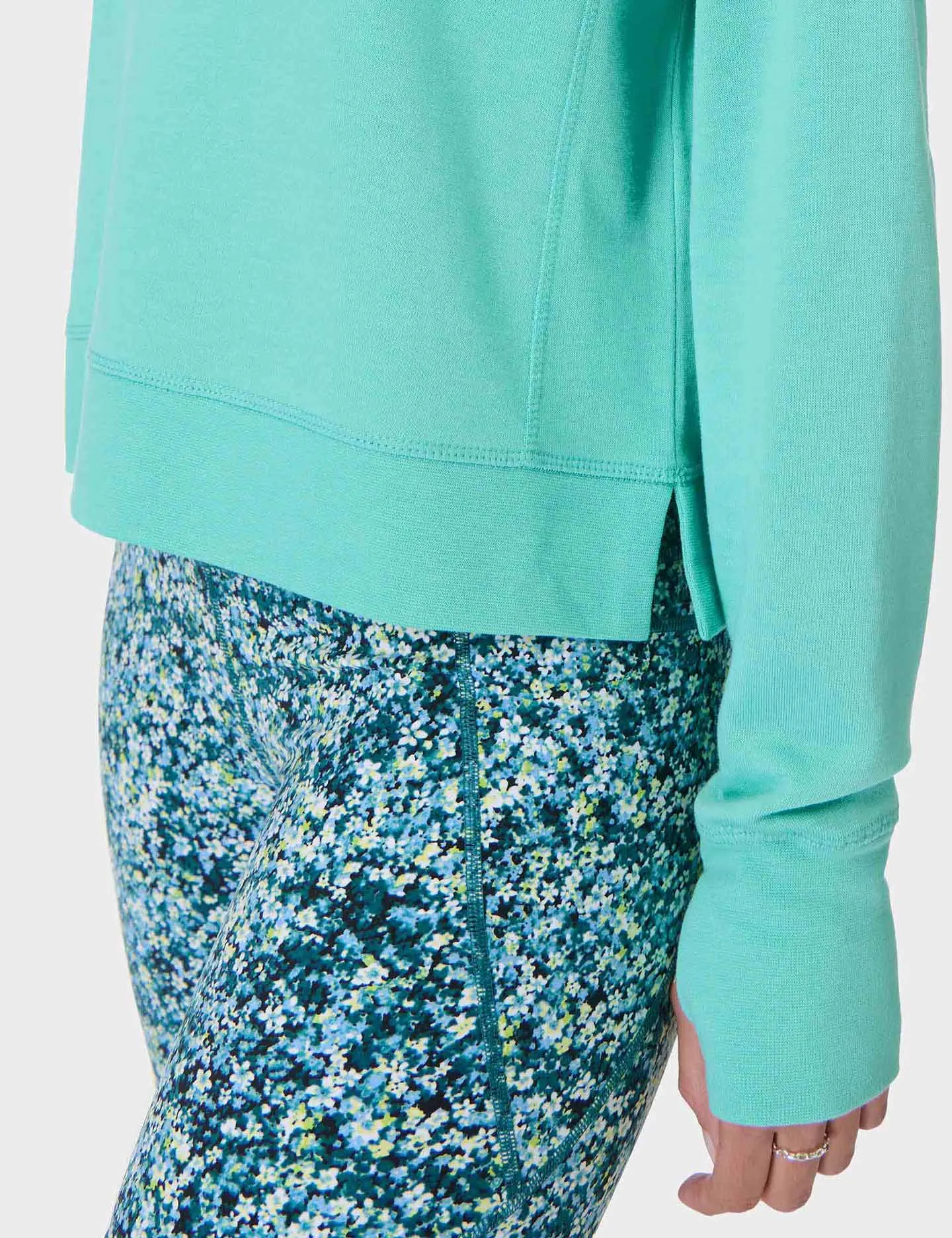 After Class Crop Sweatshirt - Sea Spray Blue