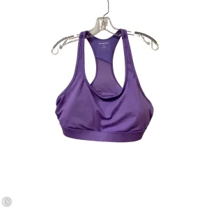 Athletic Bra By Clothes Mentor In Purple, Size: Xl
