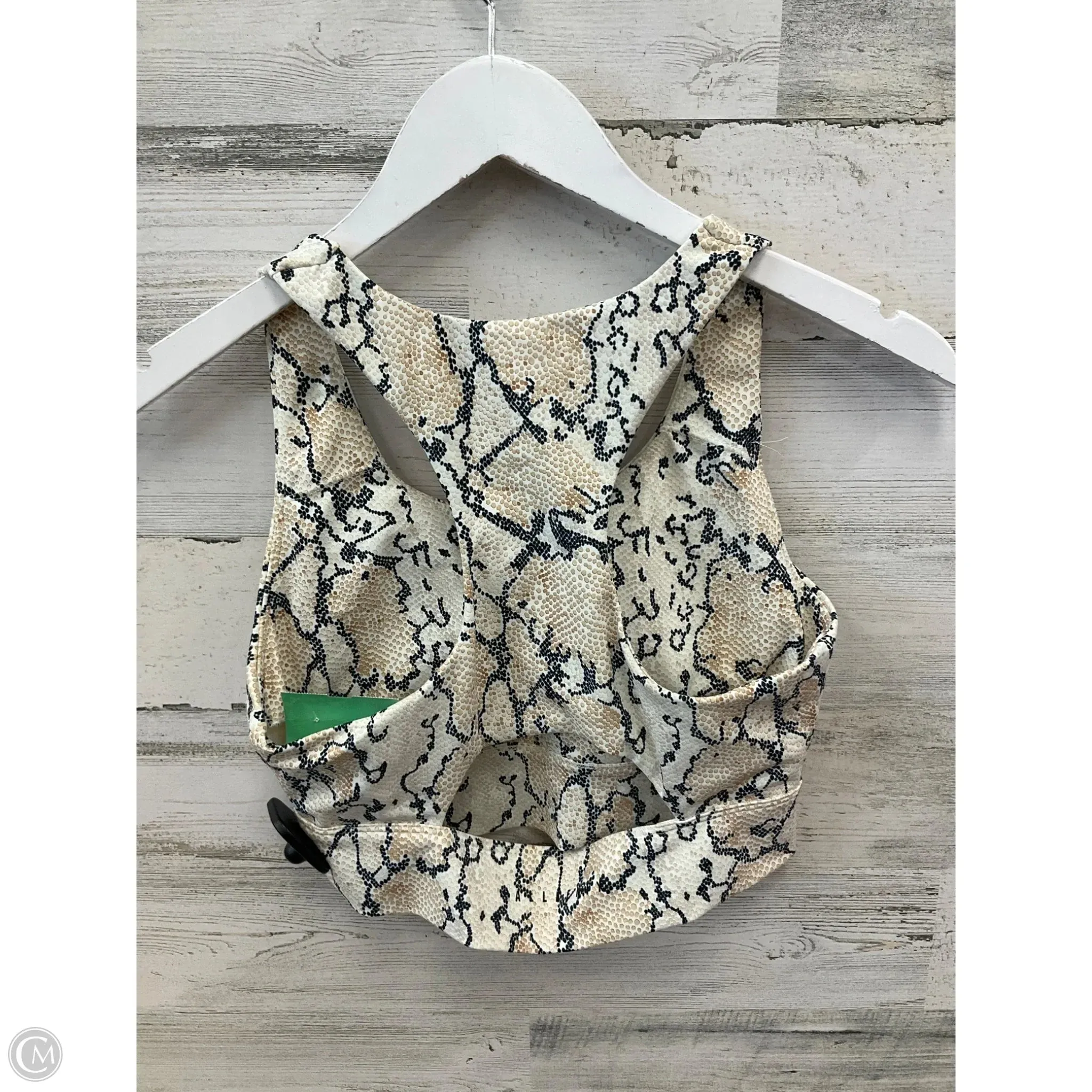 Athletic Bra By Clothes Mentor In Tan, Size: L