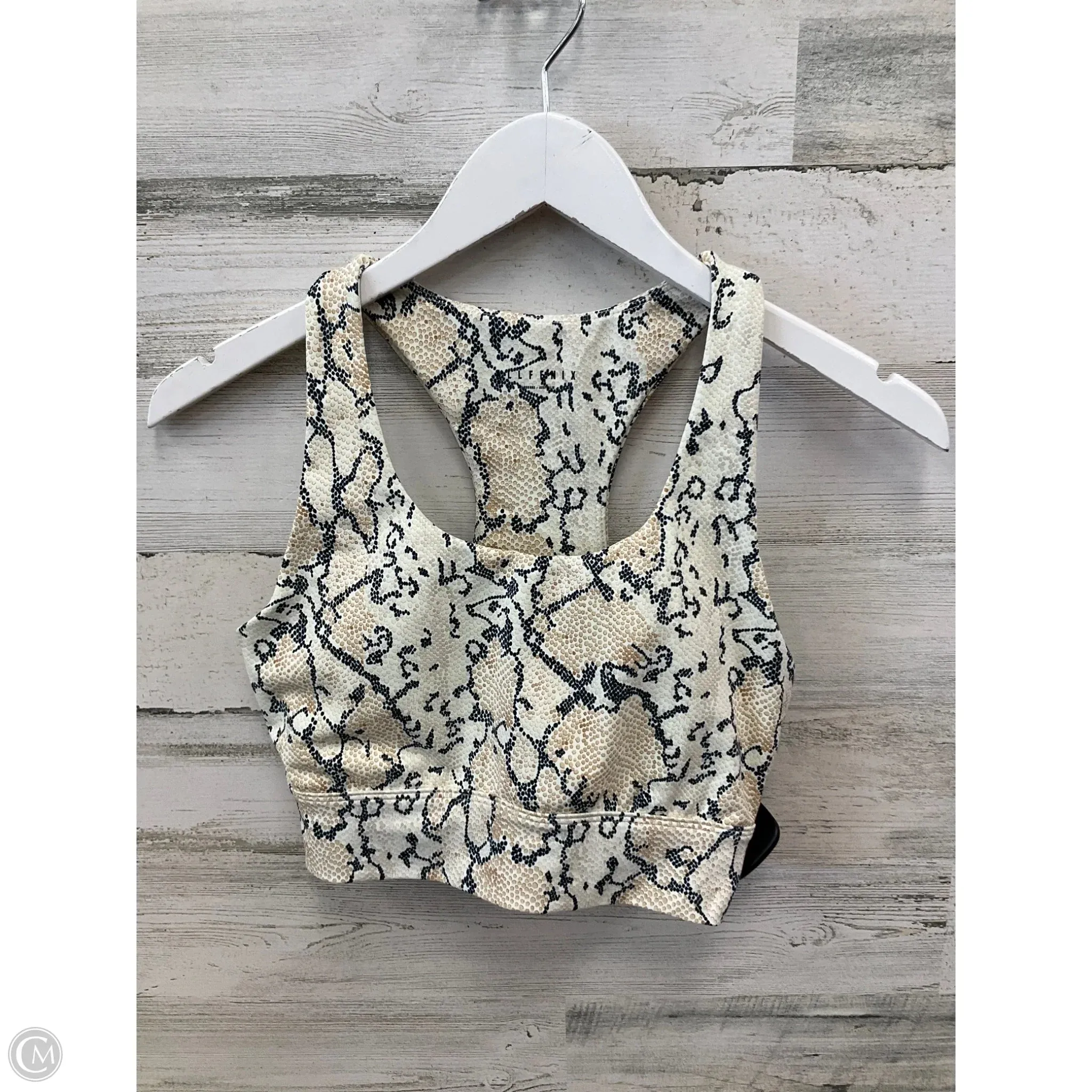 Athletic Bra By Clothes Mentor In Tan, Size: L