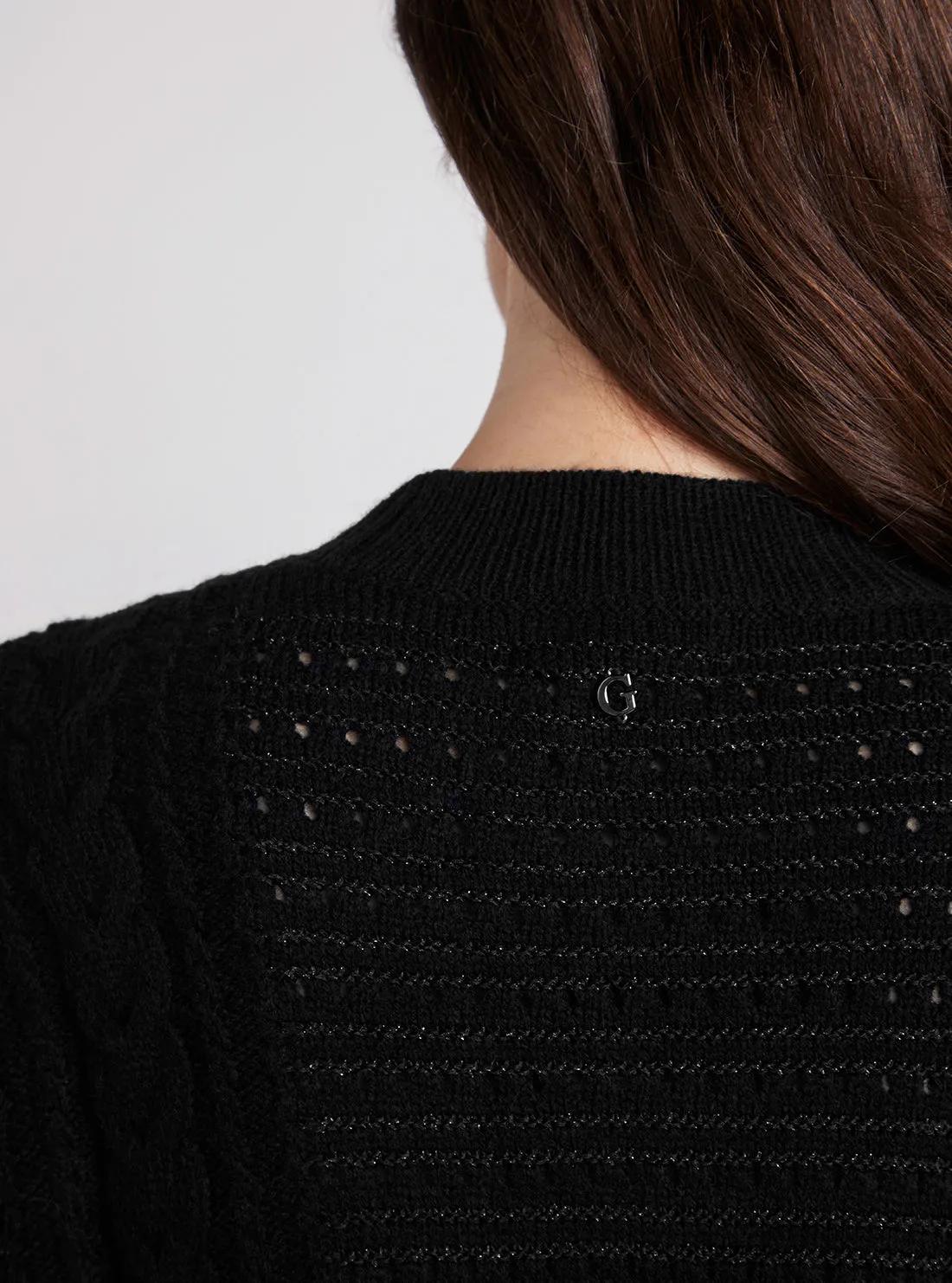 Black Long Sleeve Edwige Knit Top