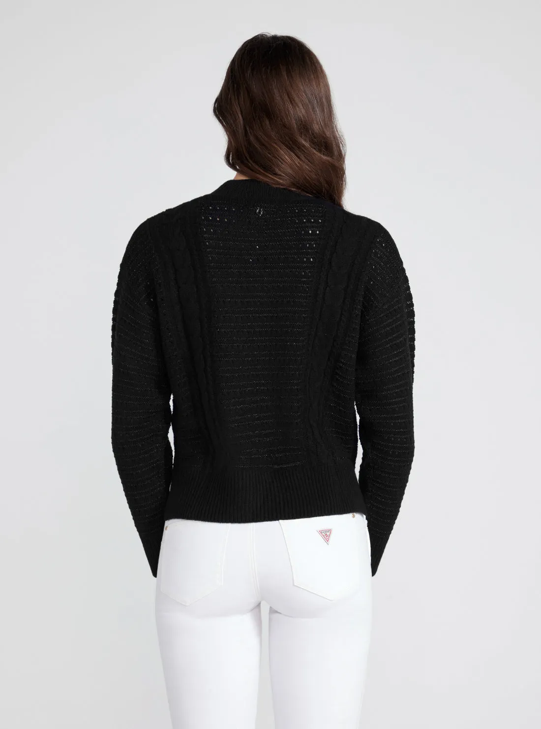 Black Long Sleeve Edwige Knit Top