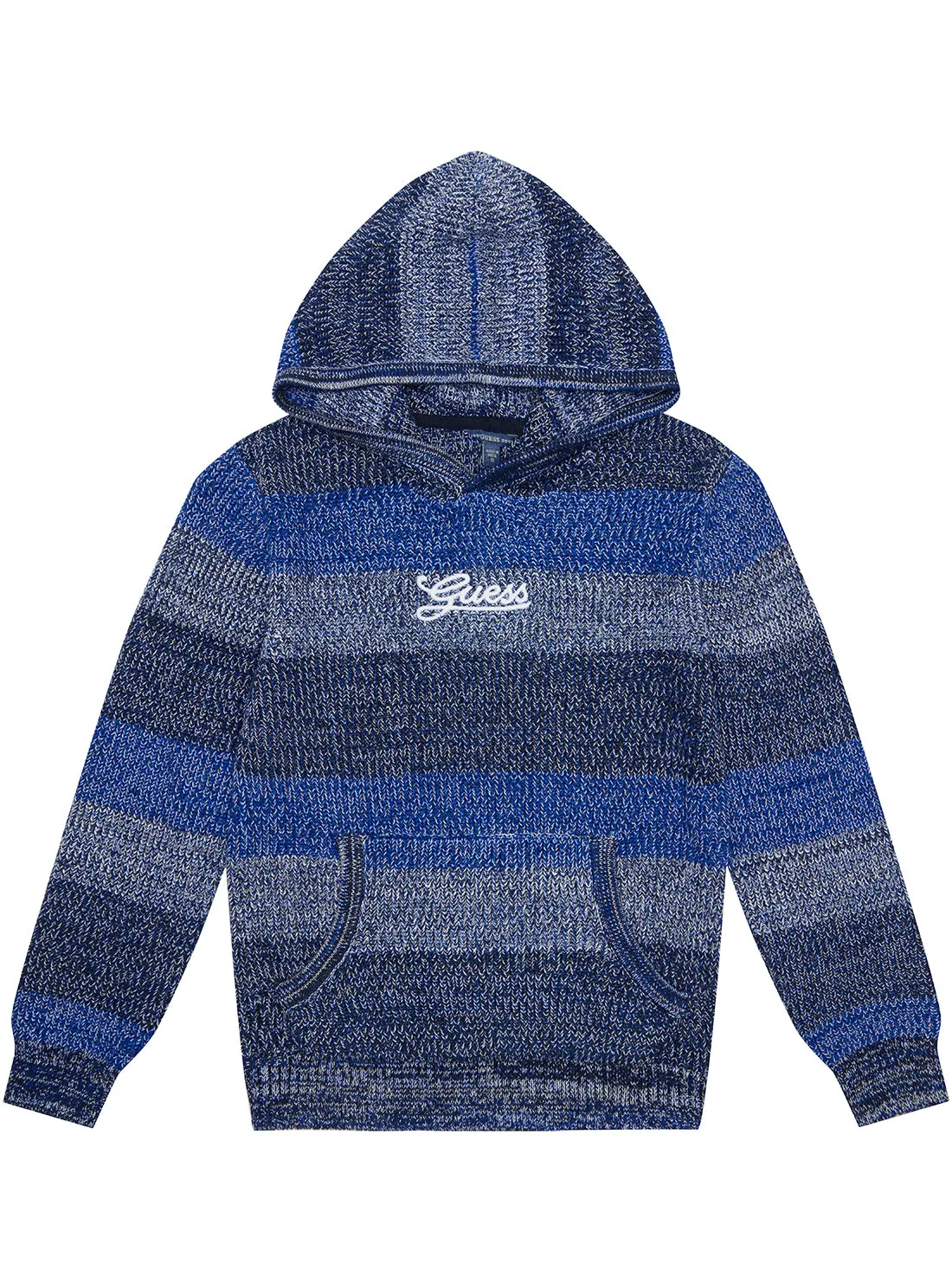 Blue Knit Hoodie Jumper (7-16)