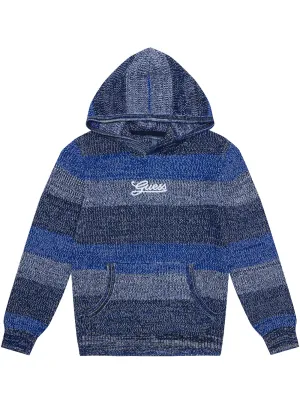 Blue Knit Hoodie Jumper (7-16)