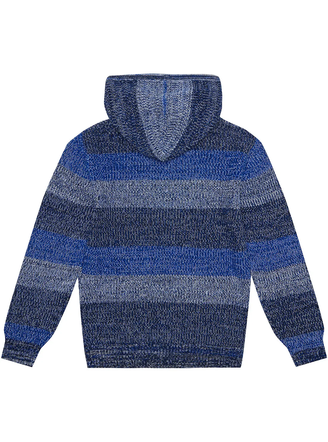 Blue Knit Hoodie Jumper (7-16)