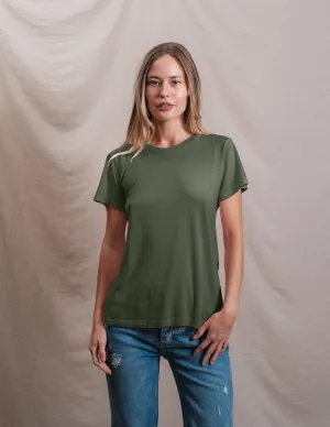 Butter Soft Crew in Signature Green