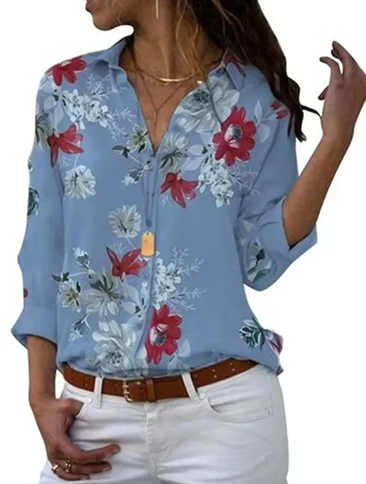 Casual Tops Elegant Work Wear Chiffon Shirts