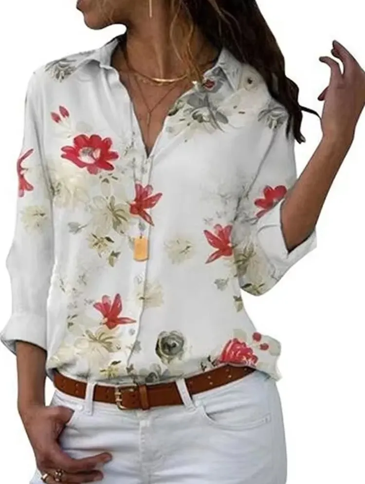 Casual Tops Elegant Work Wear Chiffon Shirts