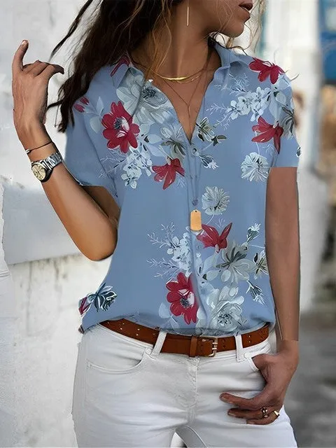 Casual Tops Elegant Work Wear Chiffon Shirts