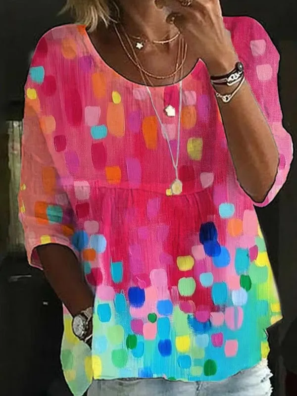 Casual Women Shirt Holiday Weekend Blouse