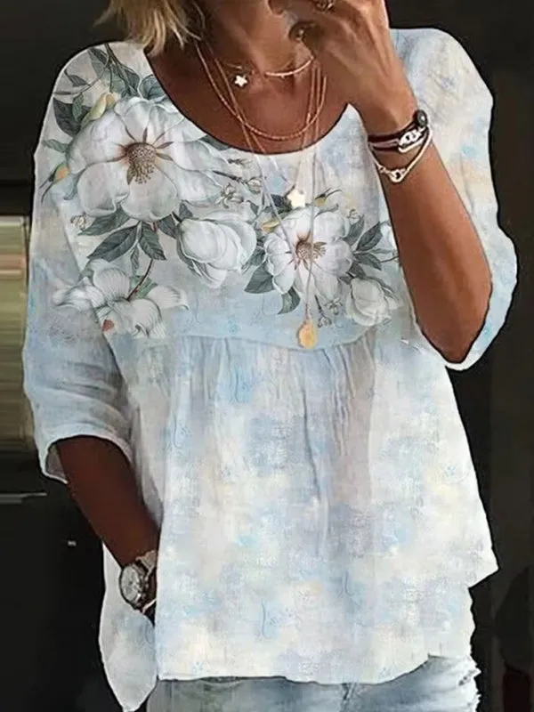 Casual Women Shirt Holiday Weekend Blouse