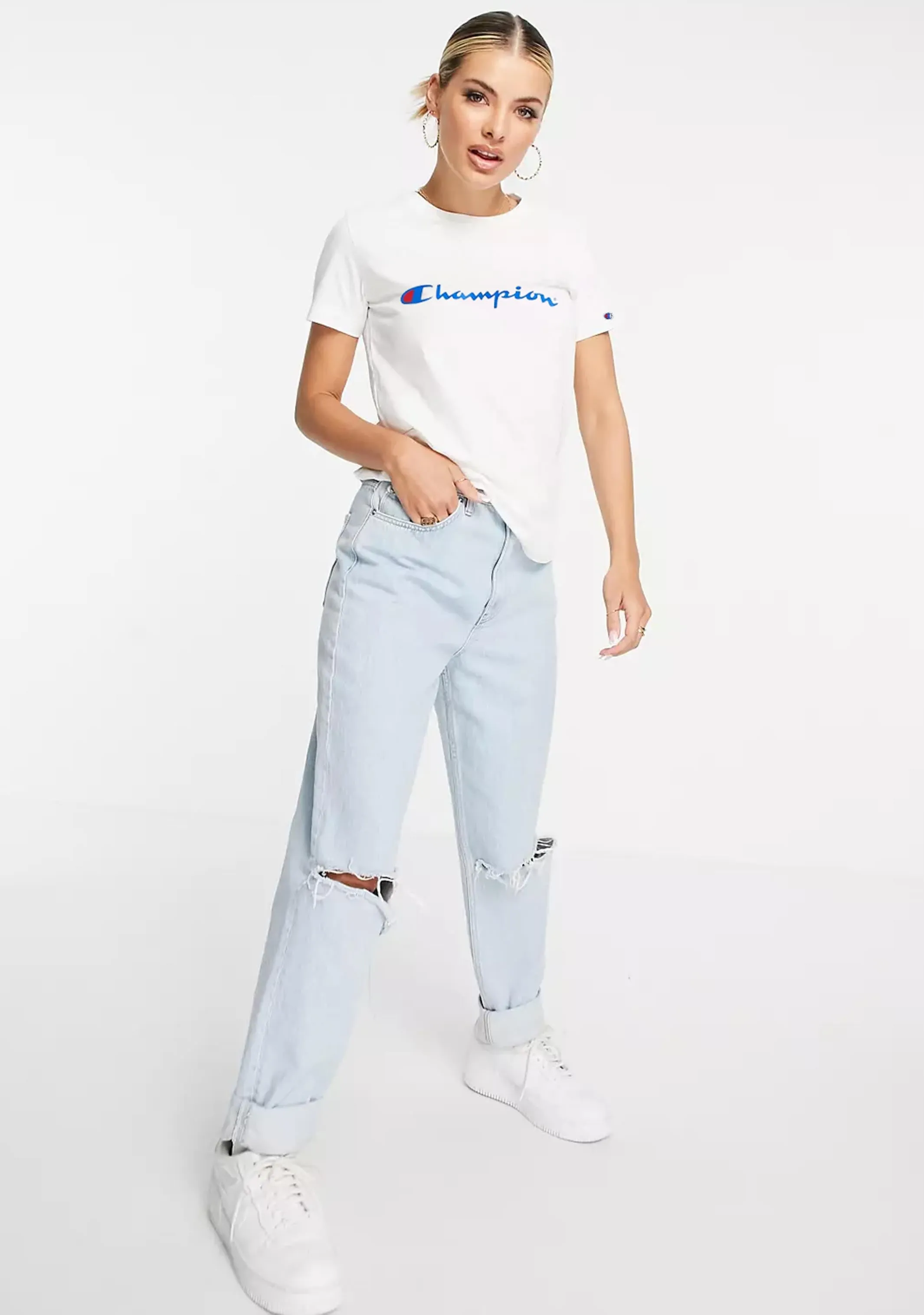 Champion Women's Script Short Sleeve Tee