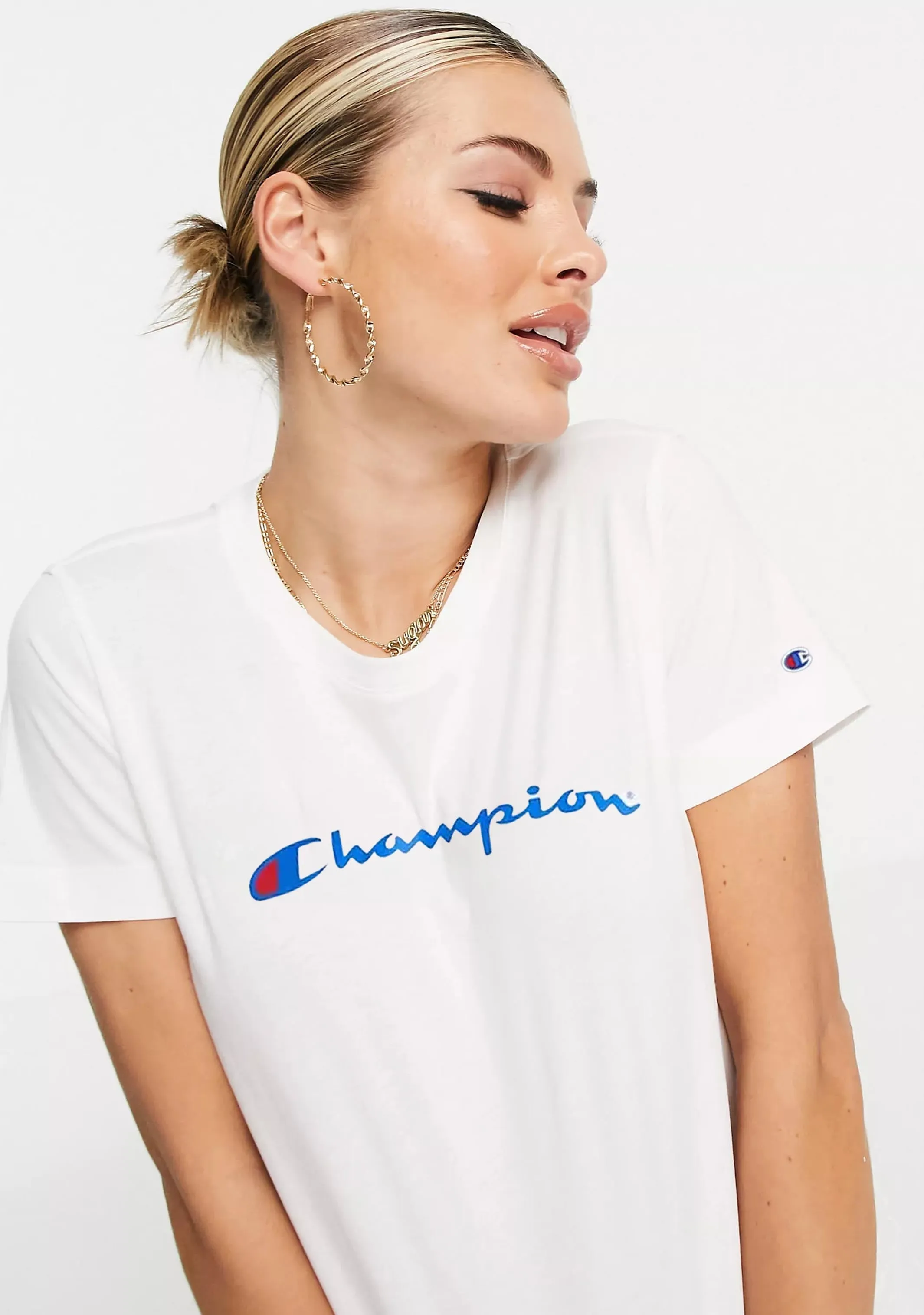 Champion Women's Script Short Sleeve Tee
