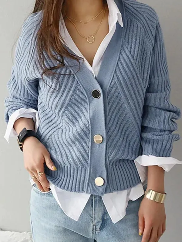 Collar Button Long Sleeve Blouse Shirts