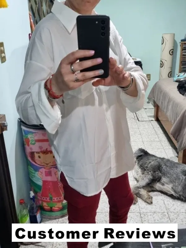 Collar Button Long Sleeve Blouse Shirts