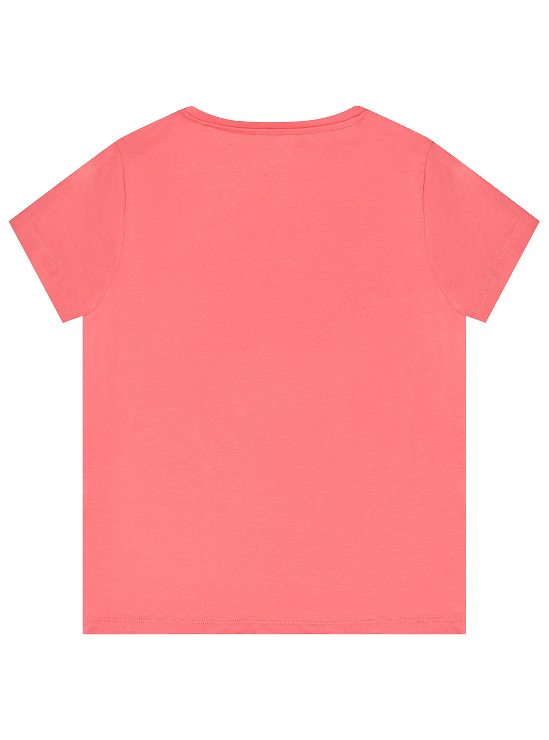 Coral Pink Glitter Logo T-Shirt (2-7)