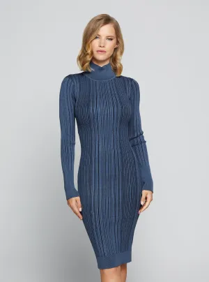 Eco Sea Blue Colette Midi Dress