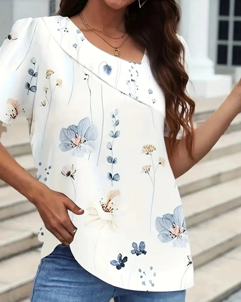 Elegant Loose Blouse Women Shirt Top