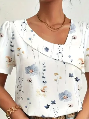 Elegant Loose Blouse Women Shirt Top