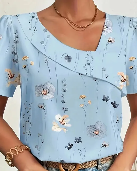 Elegant Loose Blouse Women Shirt Top