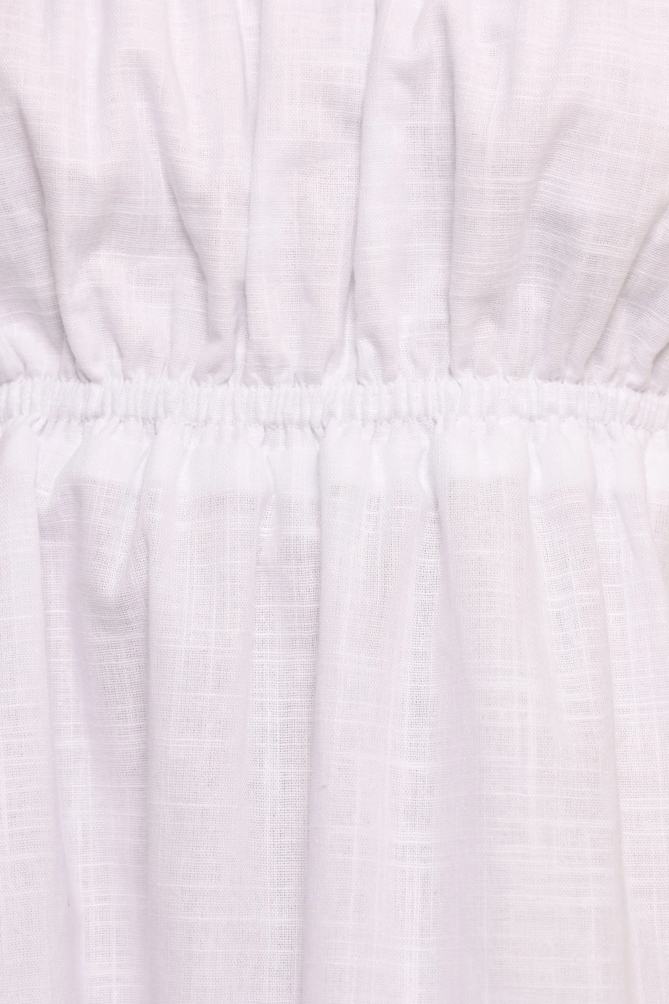 Ember Strapless Tunic Top - White