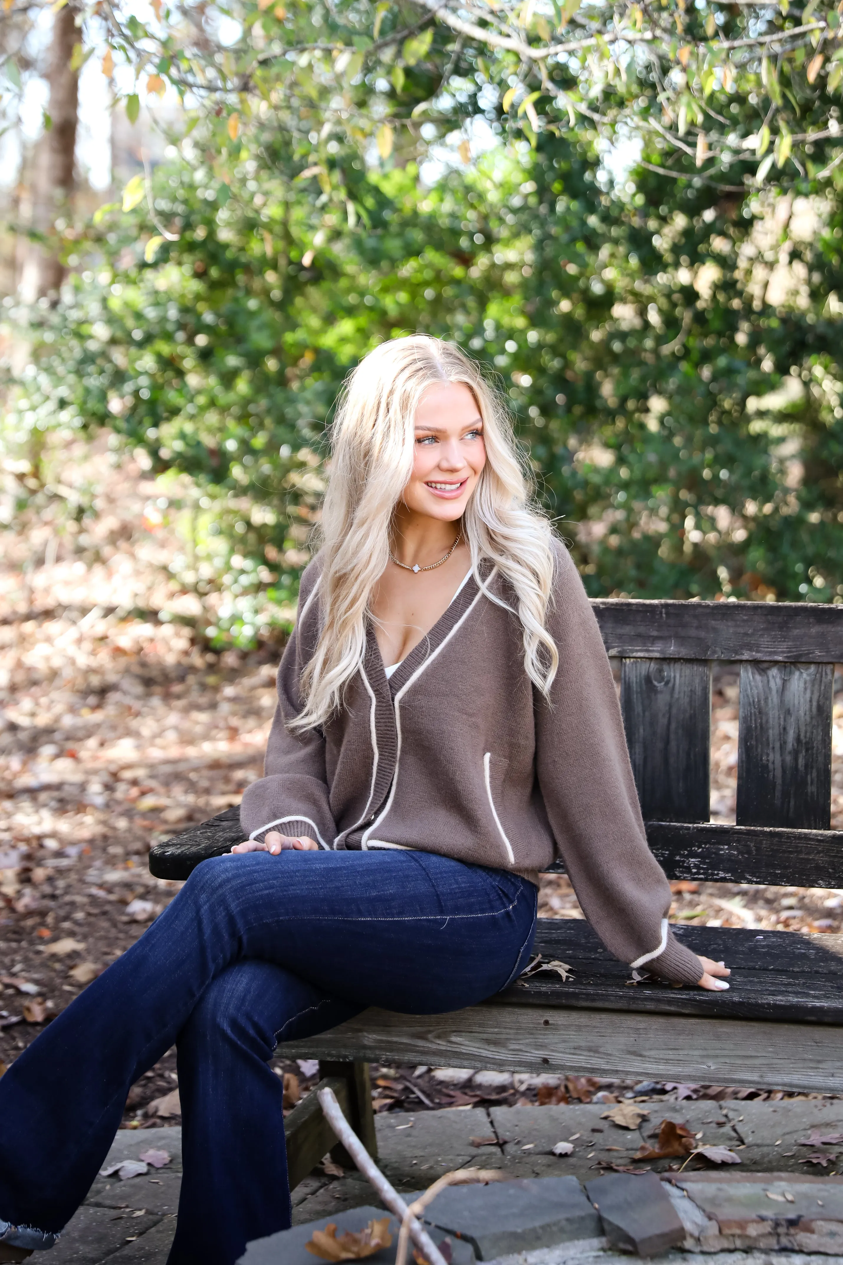 FINAL SALE - Cuddle Up Close Mocha Sweater Cardigan