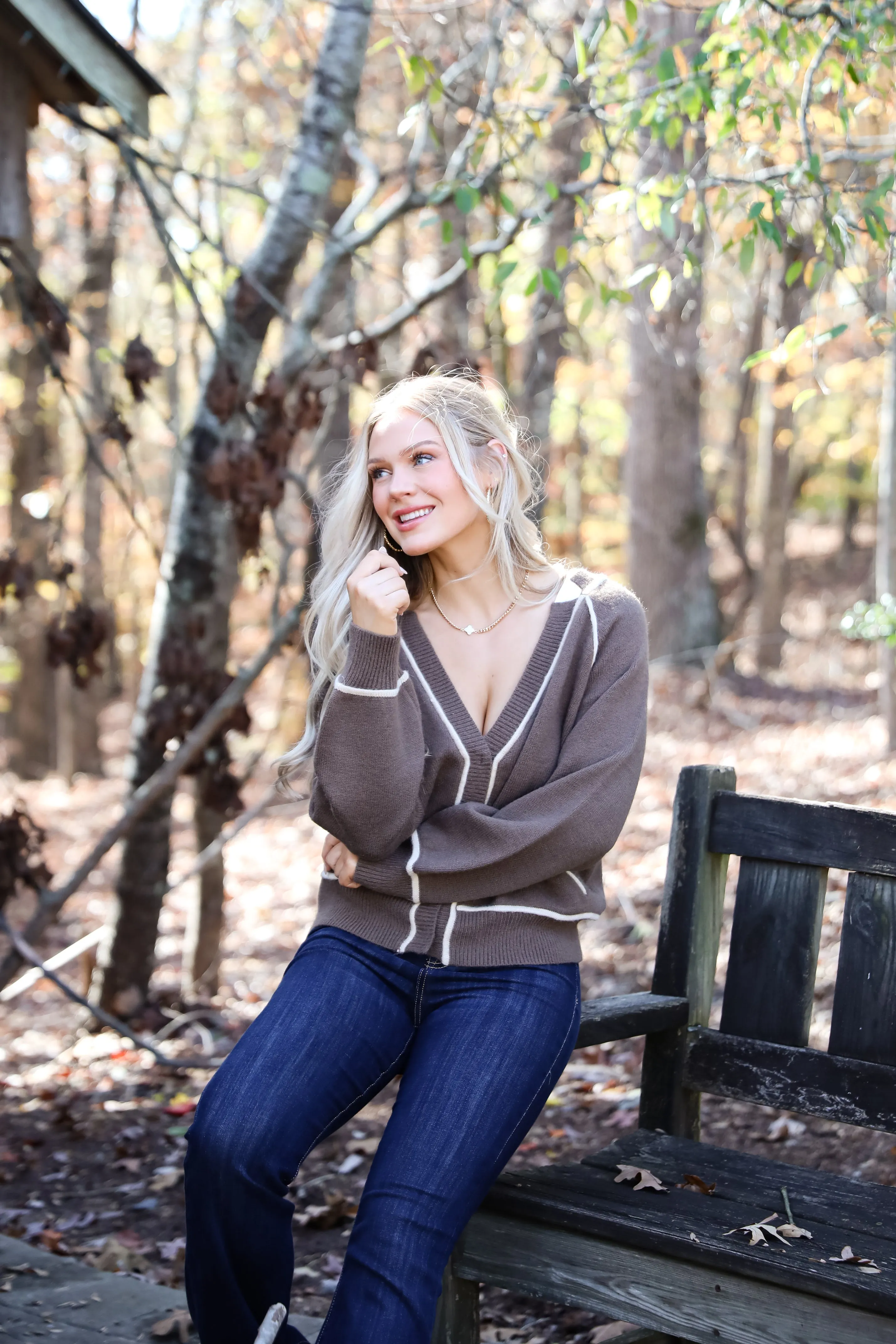 FINAL SALE - Cuddle Up Close Mocha Sweater Cardigan