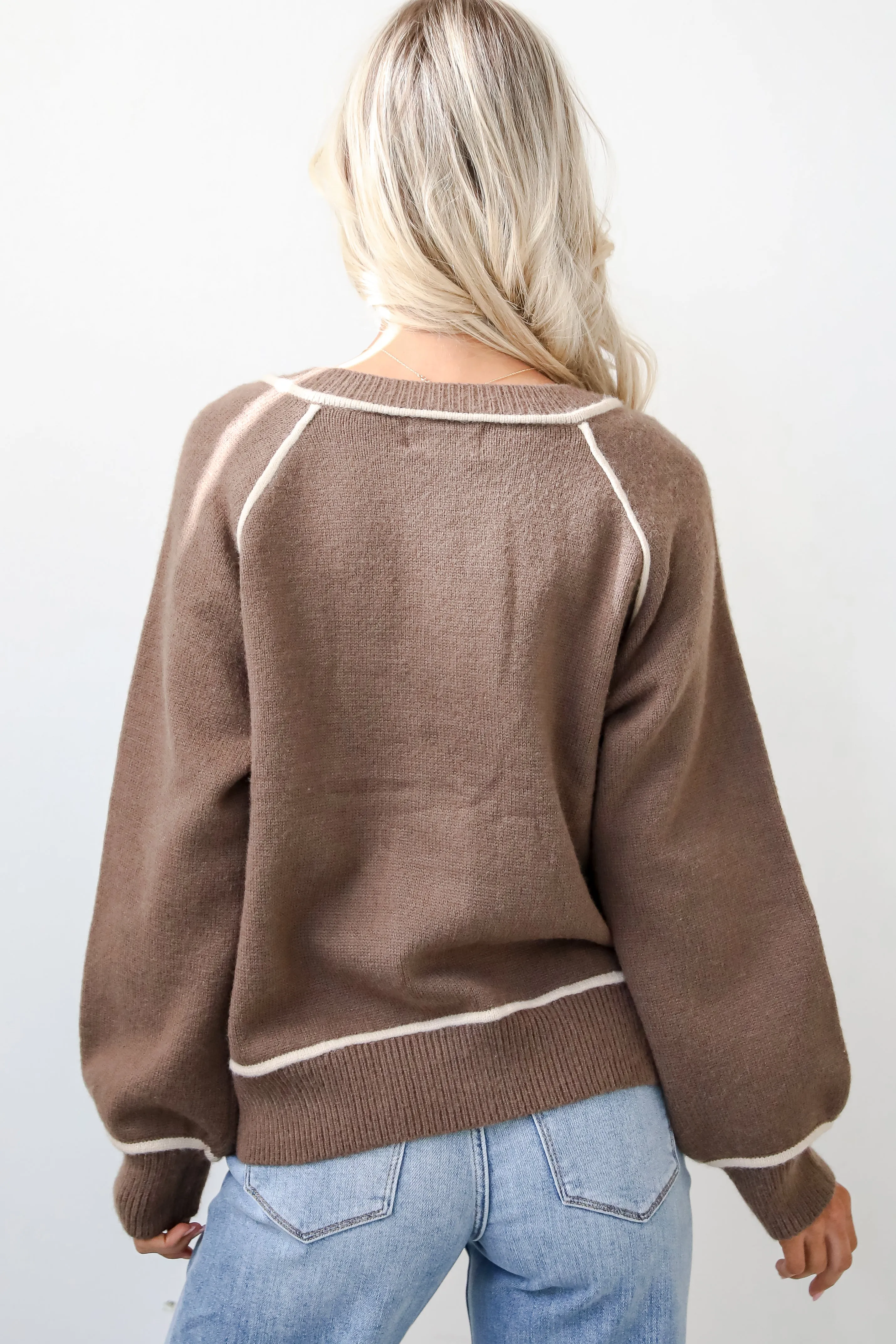 FINAL SALE - Cuddle Up Close Mocha Sweater Cardigan