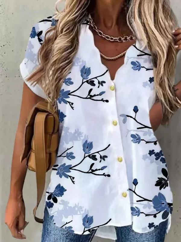 Floral Daily Weekend Floral Blouse Shirt