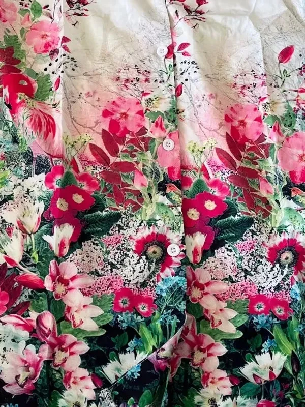 Floral Daily Weekend Floral Blouse Shirt