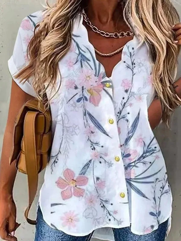 Floral Daily Weekend Floral Blouse Shirt