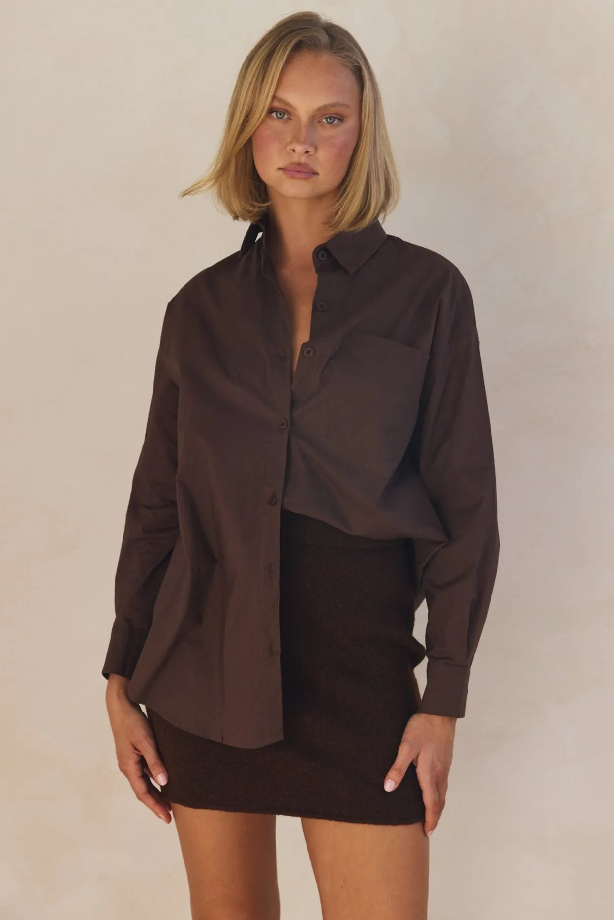 Grace Shirt (Chocolate)