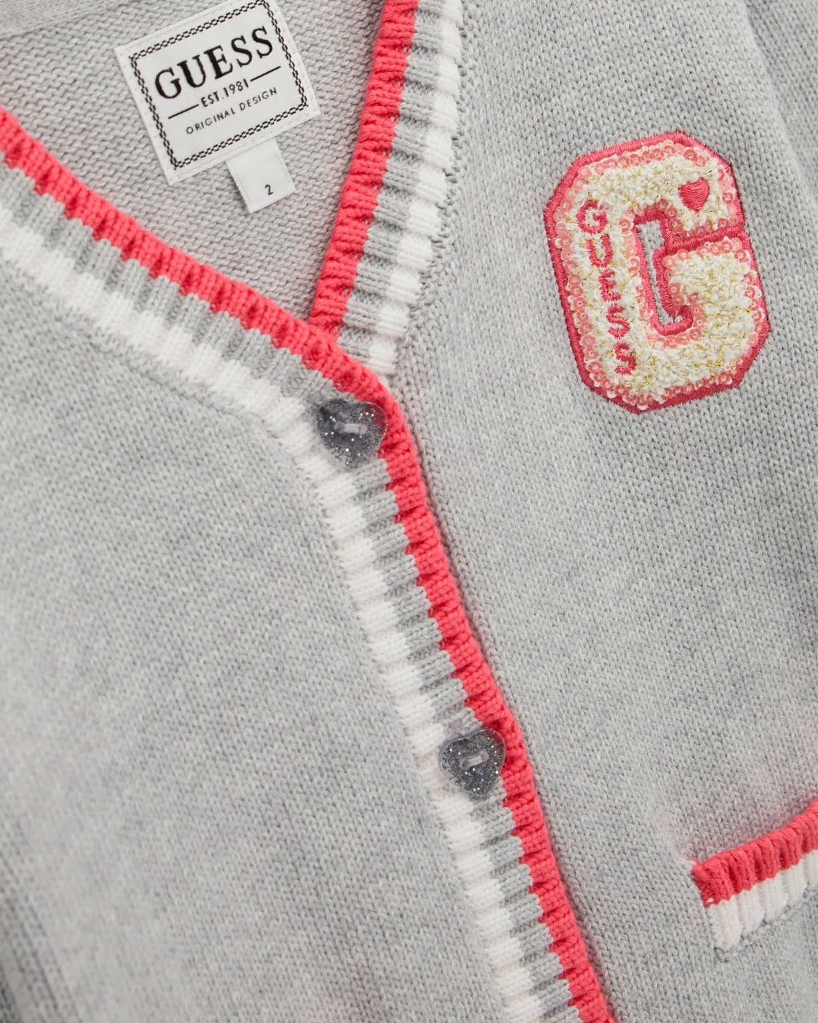Grey Long Sleeve Cardigan (2–7)