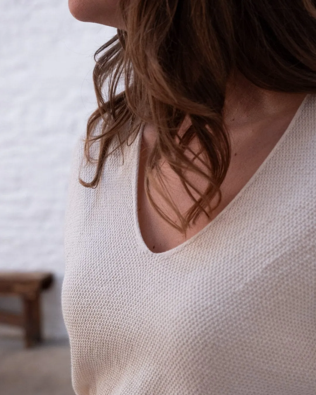 Jody Women's Cotton Relaxed Jumper | Ecru