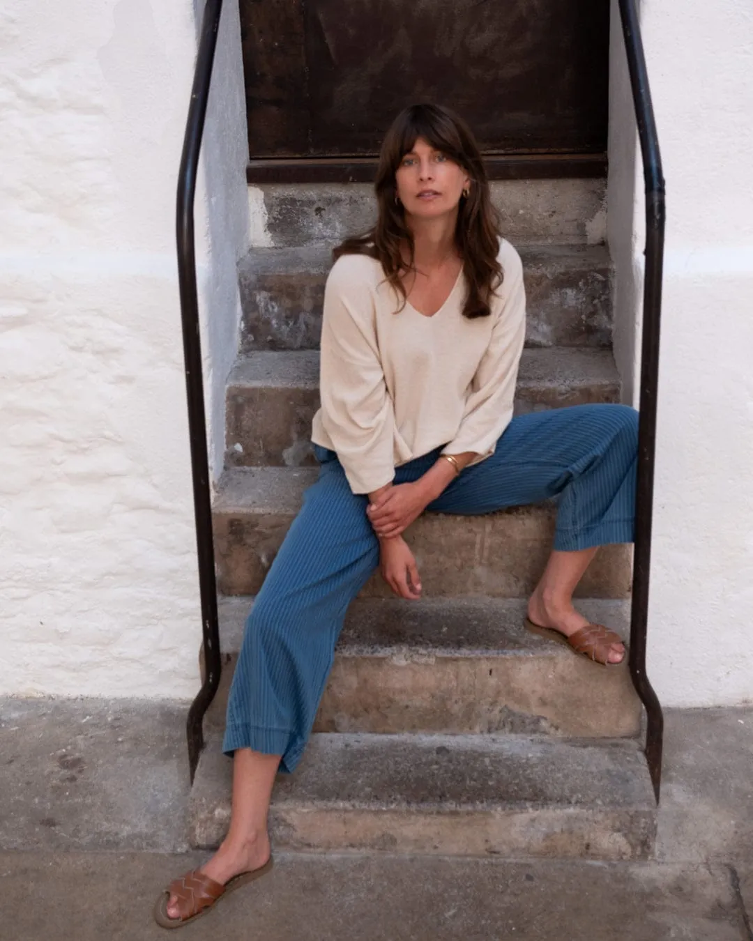Jody Women's Cotton Relaxed Jumper | Ecru