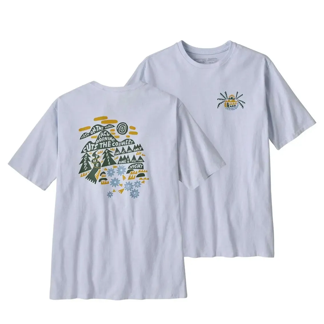 Mens Patagonia Across The Trail Responsibili-Tee - White