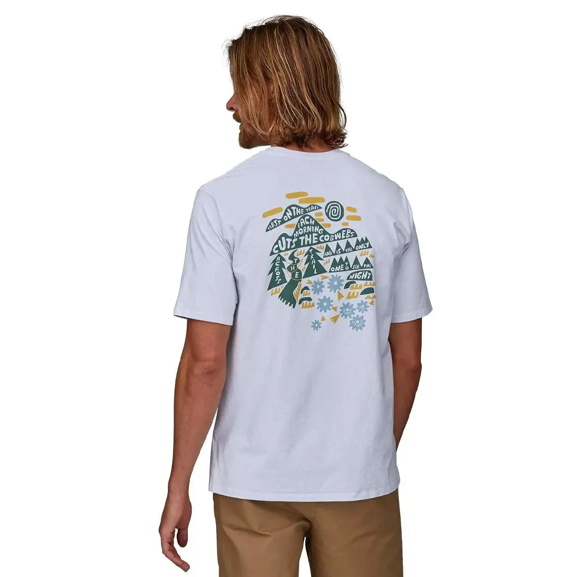Mens Patagonia Across The Trail Responsibili-Tee - White