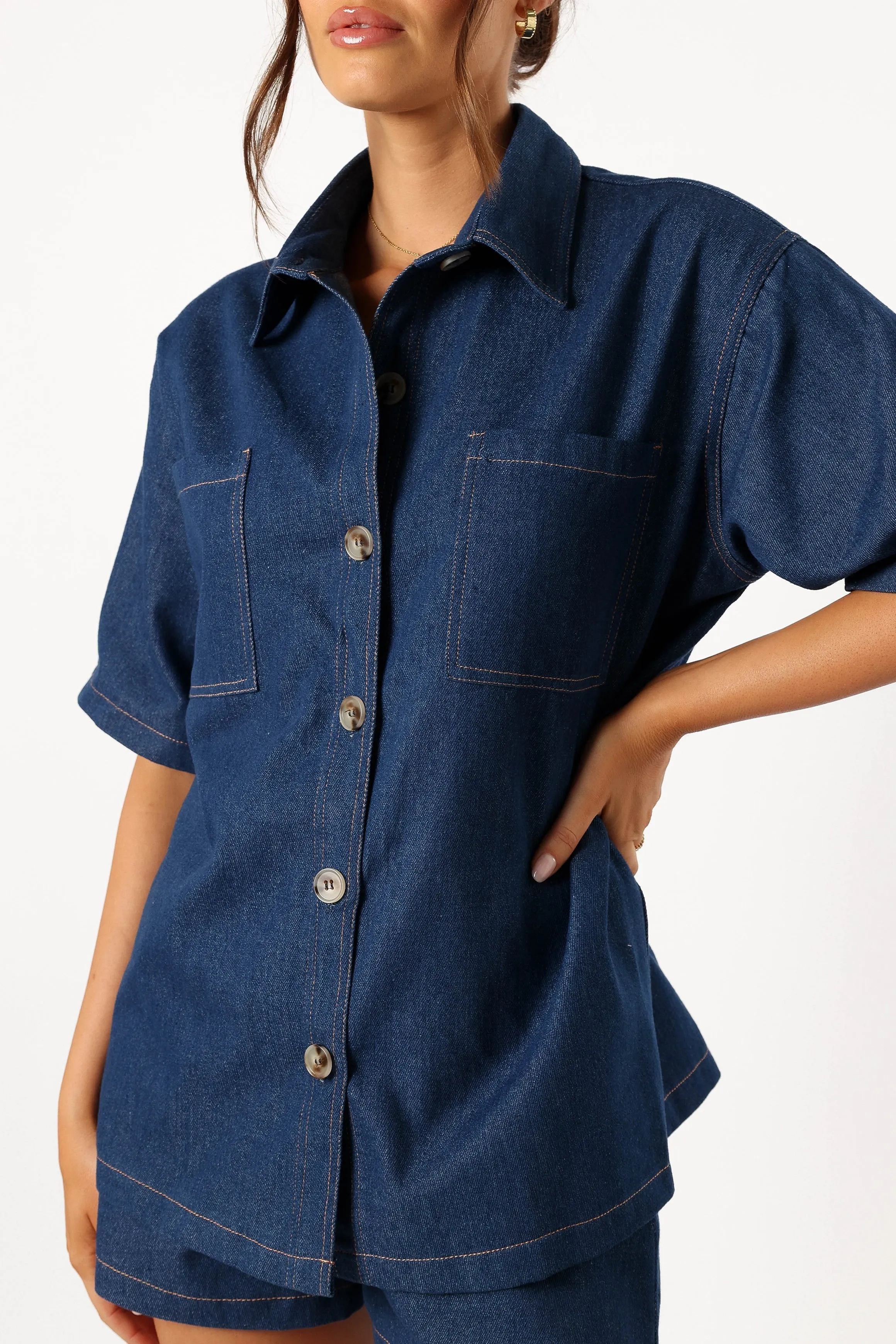 Monique Short Set - Dark Denim