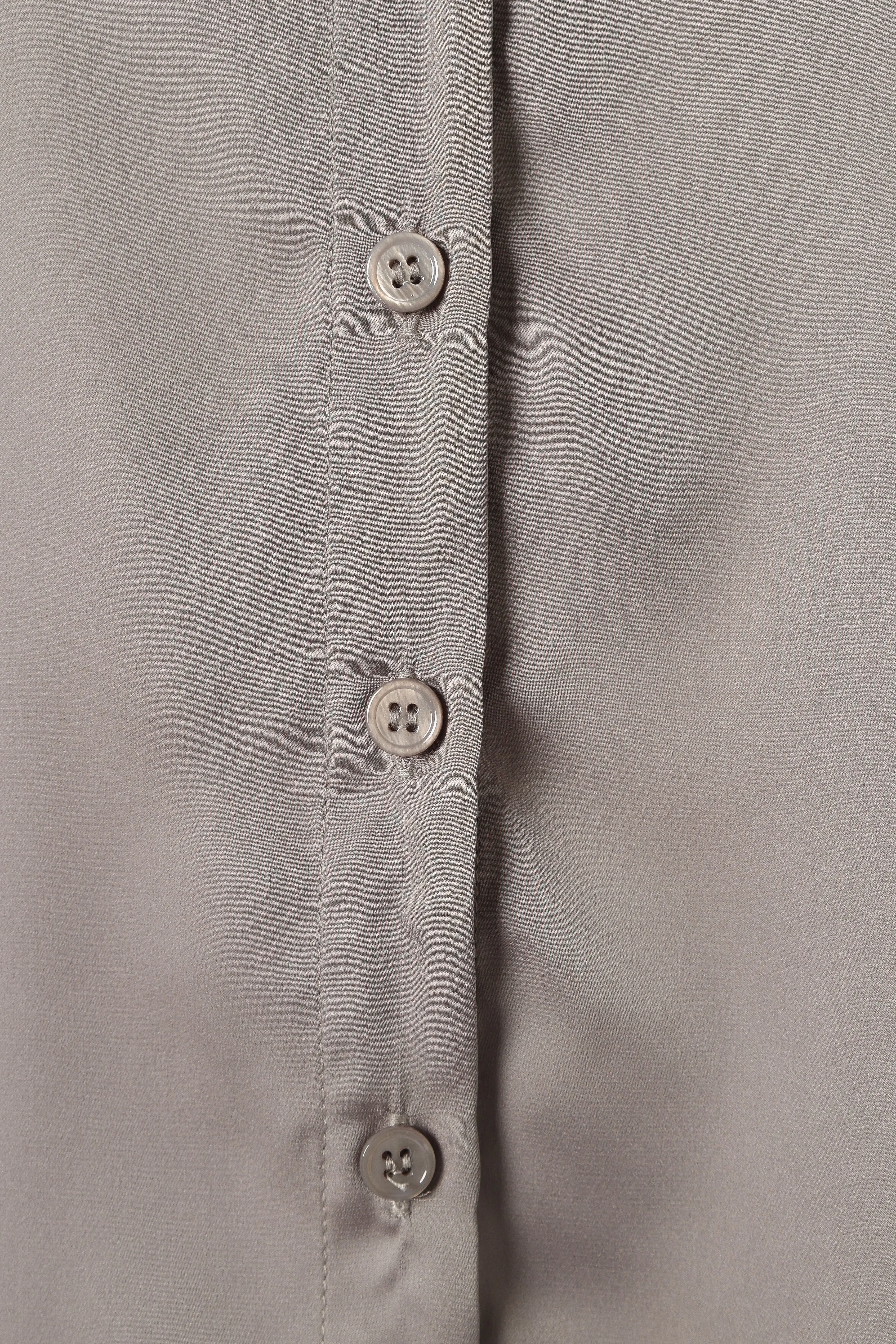 Narissa Satin Shirt - Silver