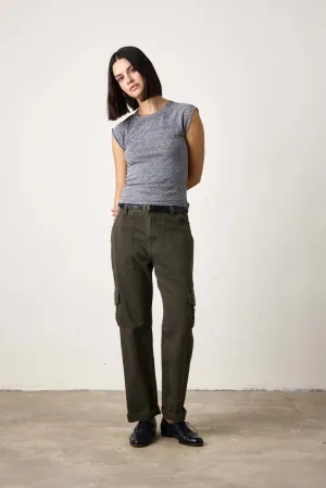 NSF - Hawk Straight Leg Twill Cargo Pant in Olive