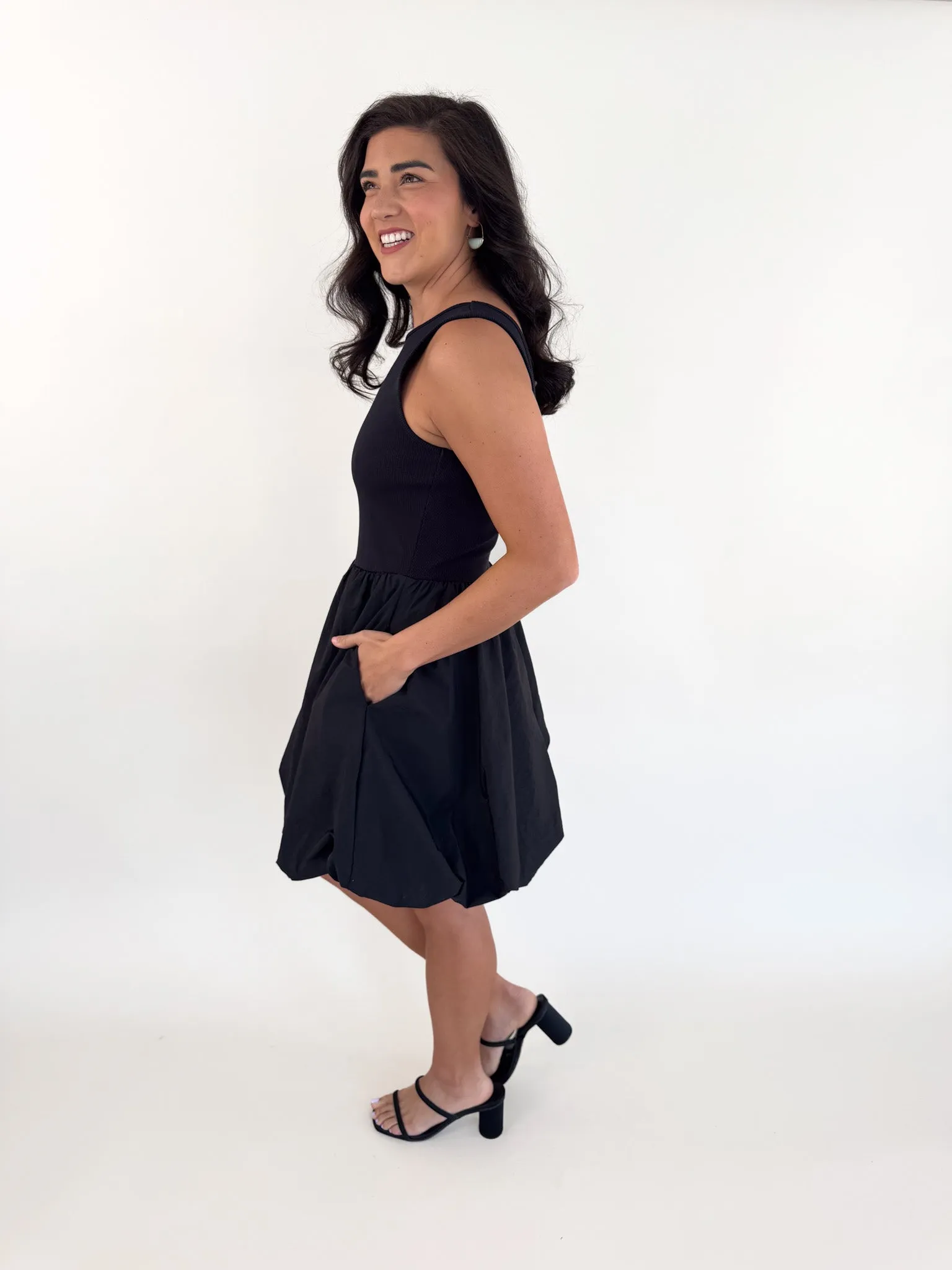 Palermo Black Bubble Dress