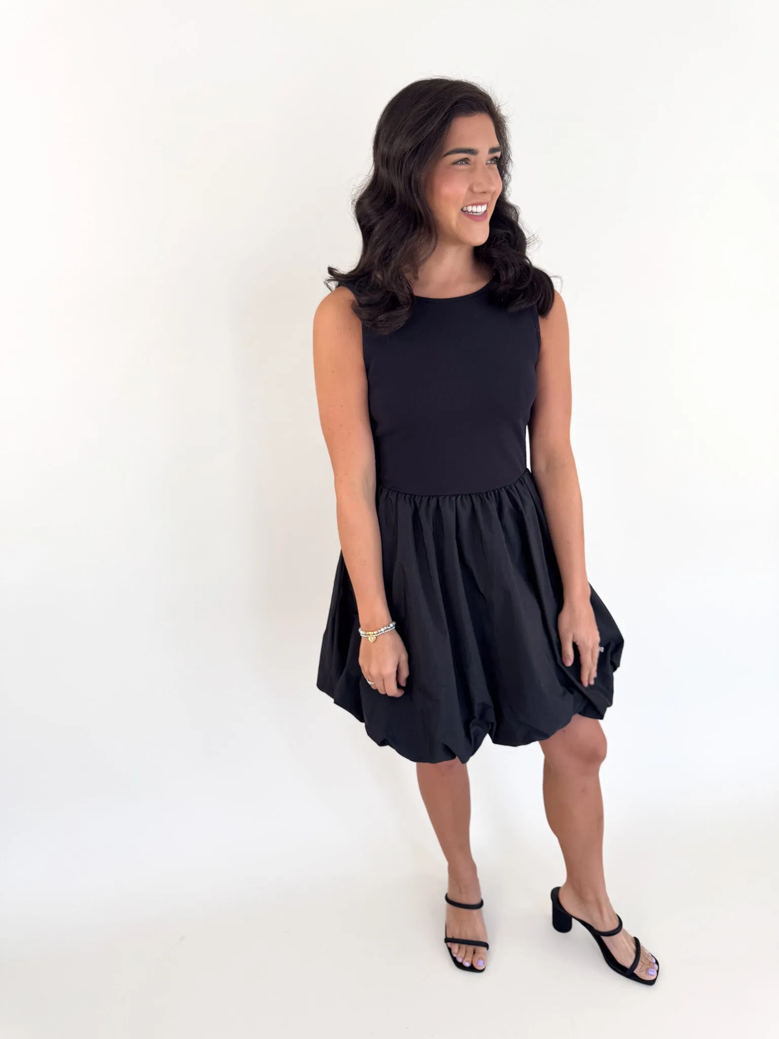 Palermo Black Bubble Dress