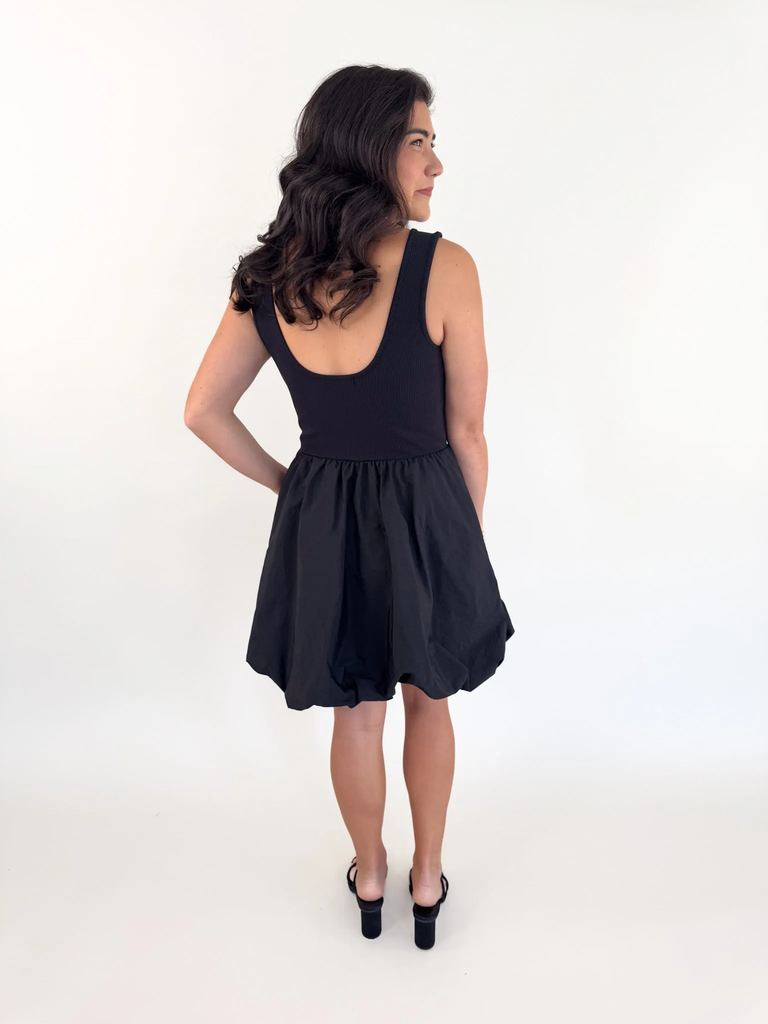 Palermo Black Bubble Dress