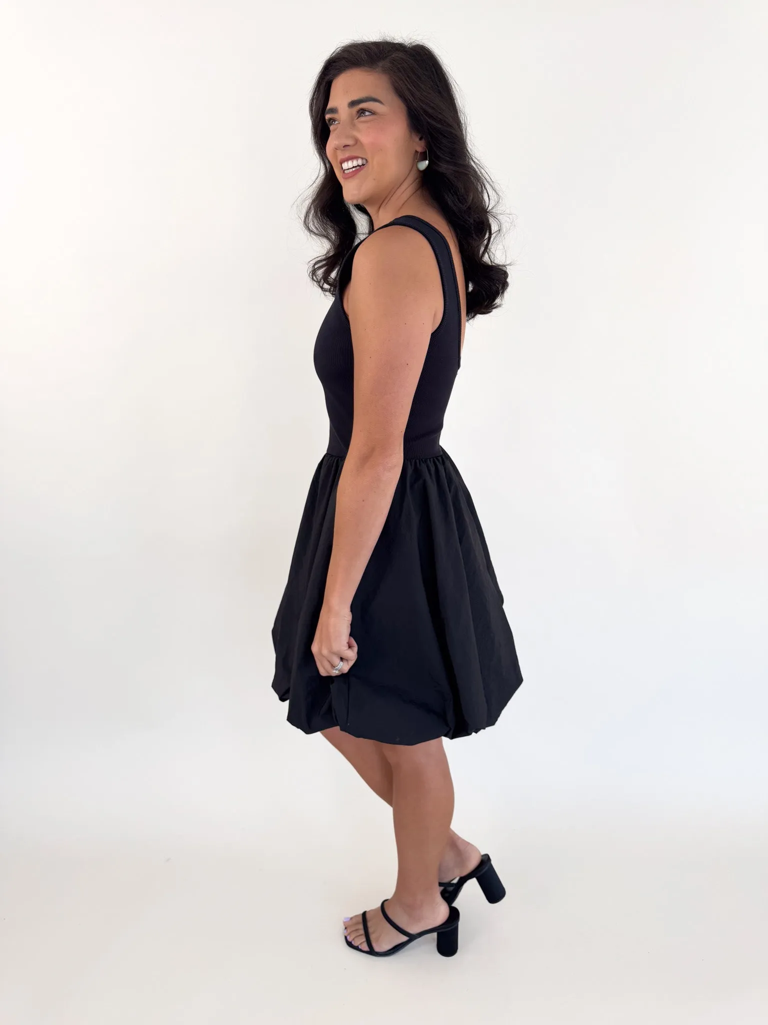 Palermo Black Bubble Dress