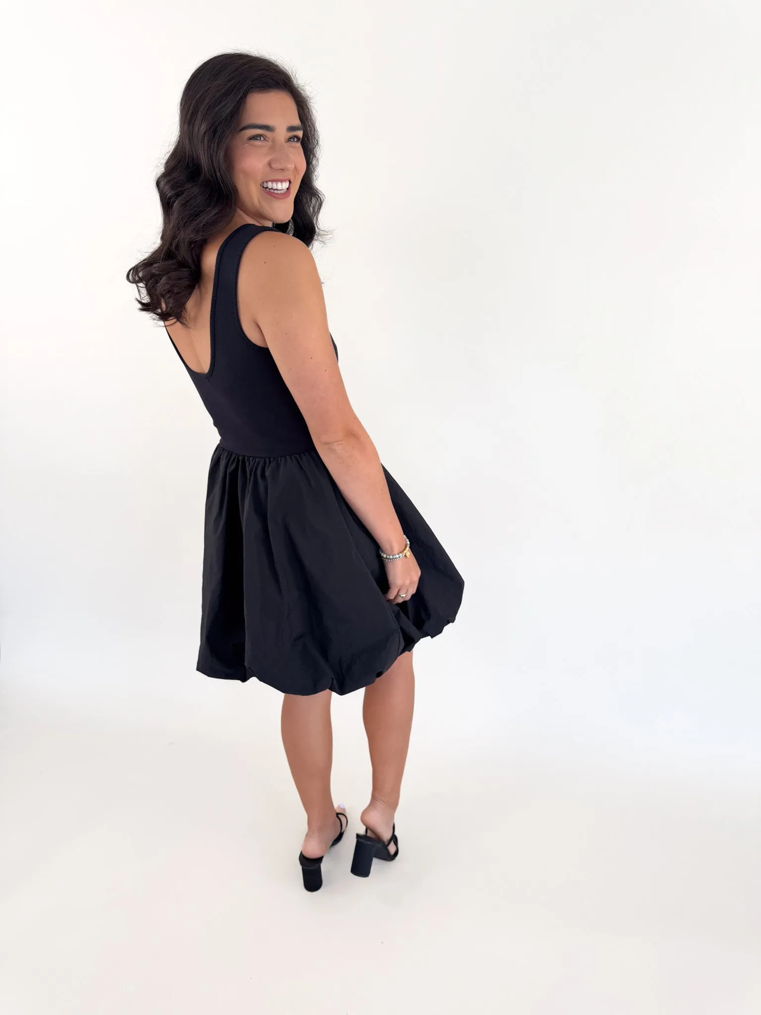 Palermo Black Bubble Dress
