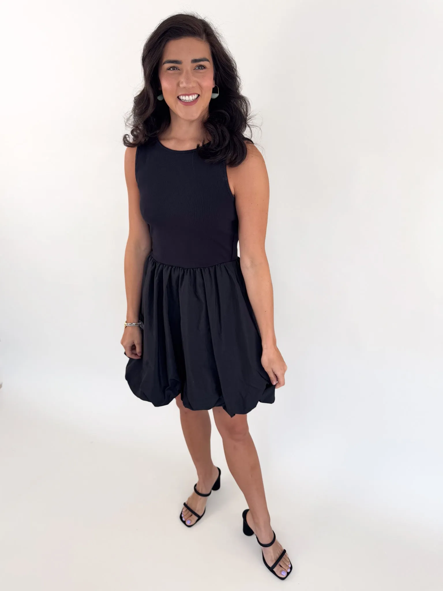 Palermo Black Bubble Dress