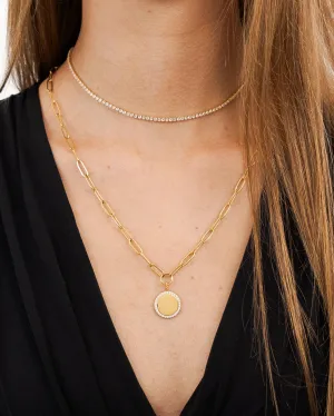 Paperclip Coin Necklace