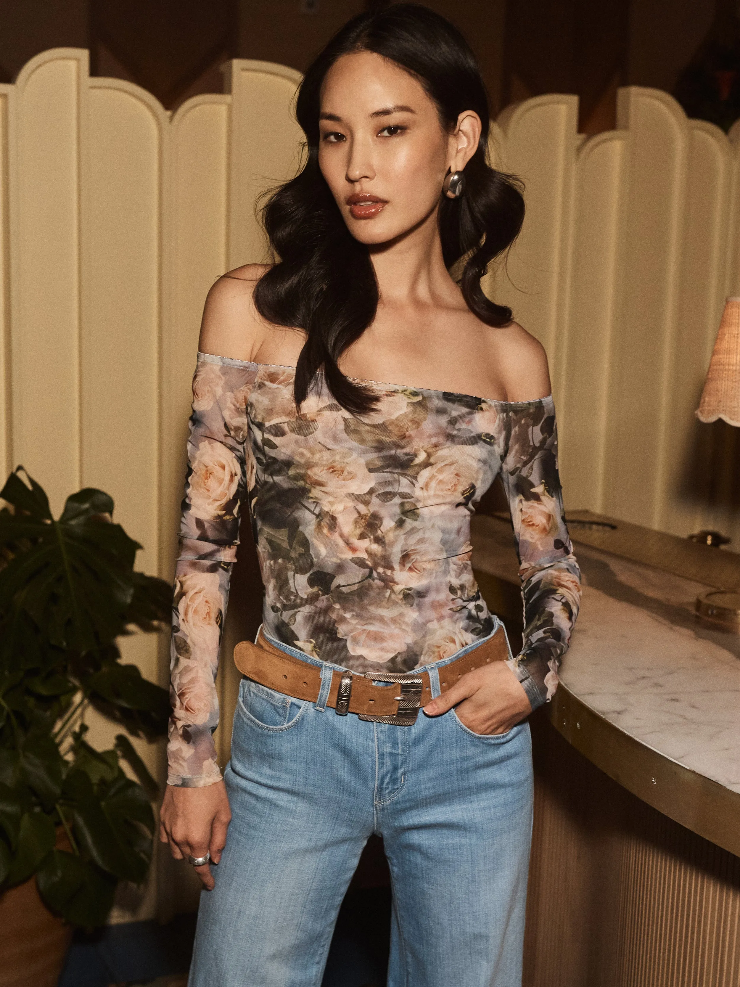 Peonie Off-The-Shoulder Bodysuit