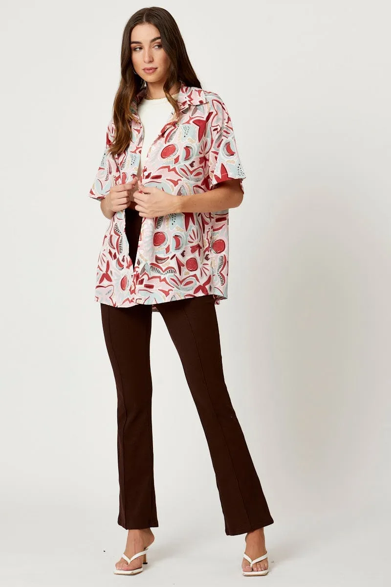 Print Button Down Printed Shirt