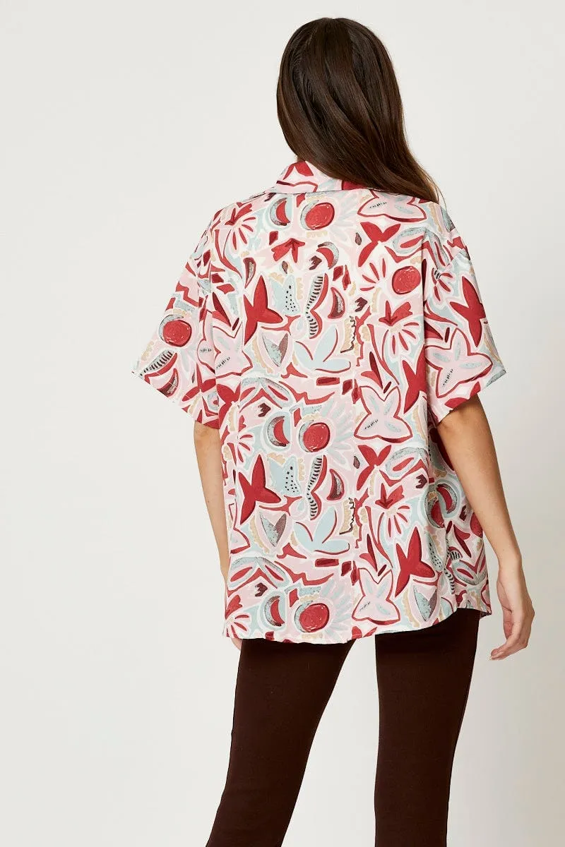 Print Button Down Printed Shirt